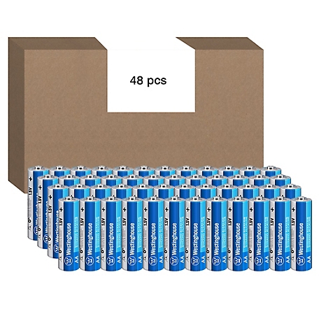 Flipo Westinghouse AA Dynamo Alkaline Batteries, 48 pk.