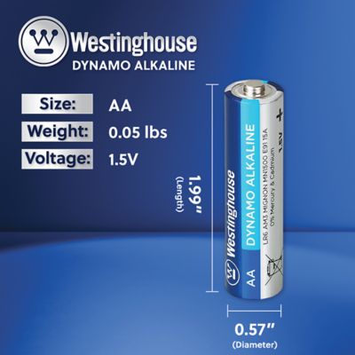 Image showing  Westinghouse AA Dynamo Alkaline Batteries, 48 pk.