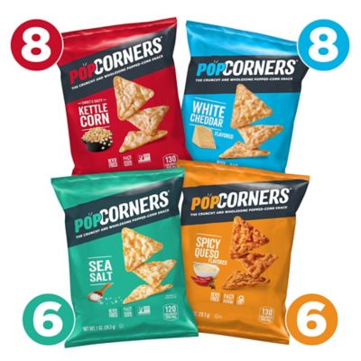 PopCorners Variety Pack Popped Corn Chips Snacks