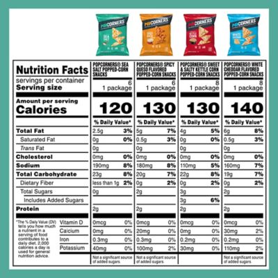 Image showing  Variety Pack Popped Corn Chips Snacks