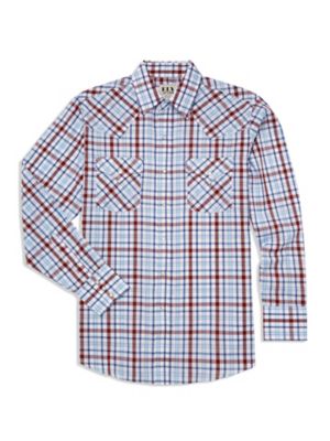 Ely Cattleman Long Sleeve Heritage Plaid Western Shirt
