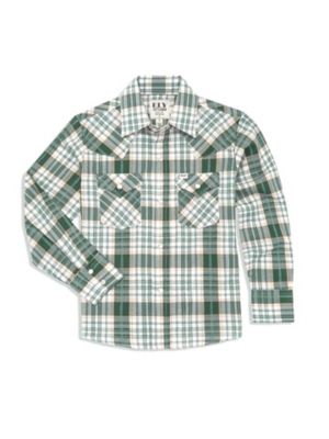 Ely Cattleman Long Sleeve Textured Plaid Shirt