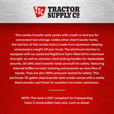 Image showing 9 th Tractor Supply 75 gal. Steel/Aluminum Combo Transfer Tank
