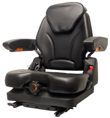 Black Talon Low-profile suspension, Heavy Duty Vinyl Seat with Arm Rests