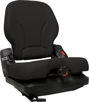 Image showing  Low-profile suspension, Heavy Duty Vinyl Seat no Arm Rests, Black