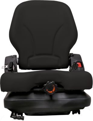 Image showing  Low-profile suspension, Heavy Duty Vinyl Seat no Arm Rests, Black