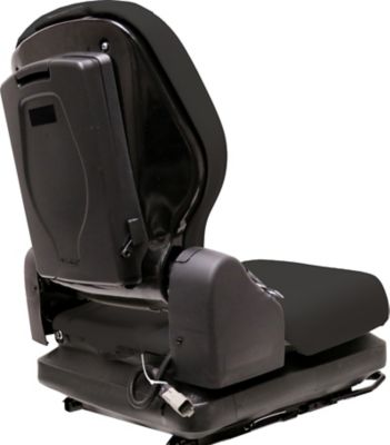 Image showing  Low-profile suspension, Heavy Duty Vinyl Seat no Arm Rests, Black