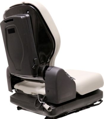 Image showing 3 th Black Talon Low-profile suspension, Heavy Duty Vinyl Seat no Arm Rests, Gray