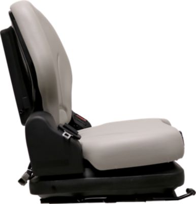 Image showing 5 th Black Talon Low-profile suspension, Heavy Duty Vinyl Seat no Arm Rests, Gray