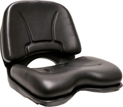 Image showing  High-Open Back Plastic Pan Seat, Black