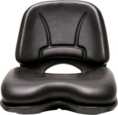Image showing  High-Open Back Plastic Pan Seat, Black
