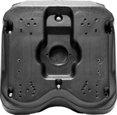 Image showing  High-Open Back Plastic Pan Seat, Black