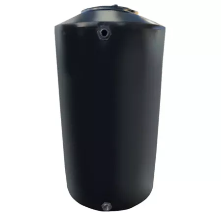 Chem-Tainer 55 gal Vertical plastic water tank black Water Storage Tanks