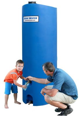 Image showing  260 gal. Plastic Emergency Water Storage Tank