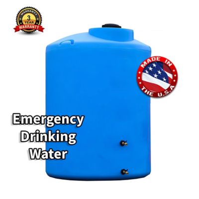 Image showing  500 gal. Round Plastic Emergency Water Storage Tank