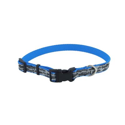 Image showing  Patterned 3M Reflective Adjustable Dog Collar