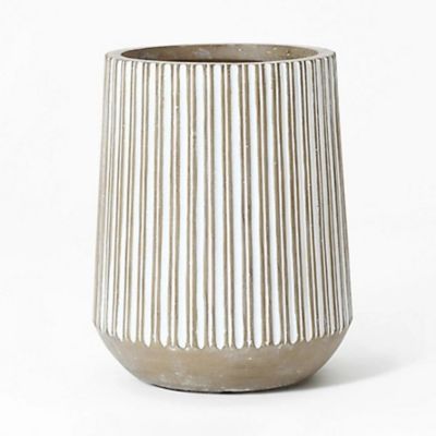 Image showing  Round Striped MgO Planter