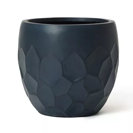 LuxenHome MgO round geometric planter Planters