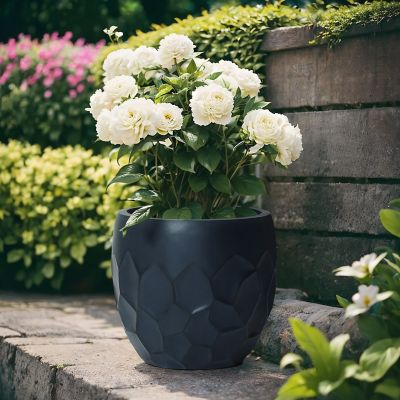 Image showing  Round Geometric MgO Planter