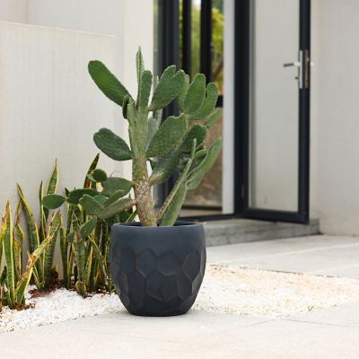 Image showing  Round Geometric MgO Planter