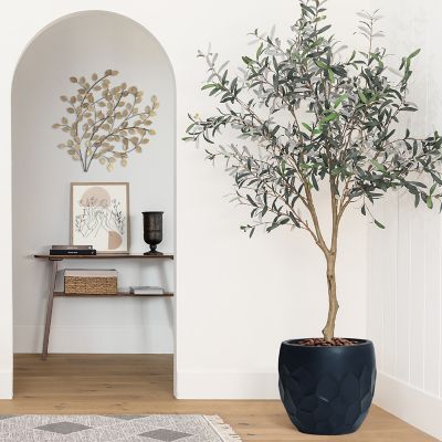 Image showing  Round Geometric MgO Planter