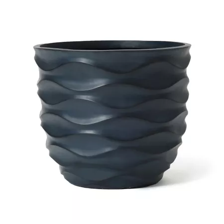 MgO round wave planter LuxenHome Planters