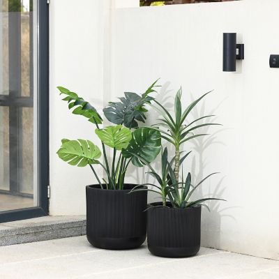 Image showing  Round Stripes MgO Planter