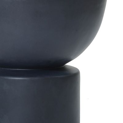 Image showing 6 th LuxenHome Resin Round Bubbler Outdoor Fountain with Lights, WHF1959
