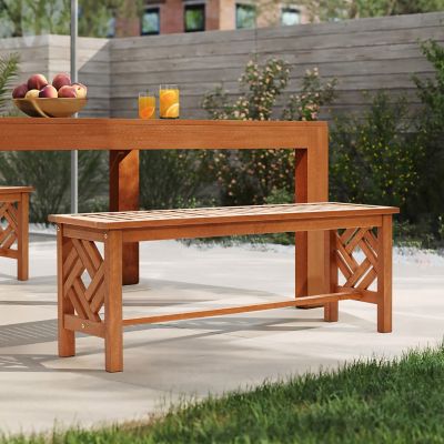 Image showing  Carmel Solid Wood Outdoor Dining Bench