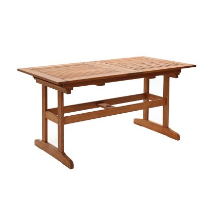 Image showing  Carmel Solid Wood Extendable Outdoor Dining Table
