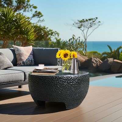 Image showing  Mod Cement Round Outdoor Coffee Table
