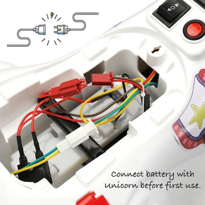 Image showing  Ride on Unicorn, The Electric Unicorn Ride On Toy with Music