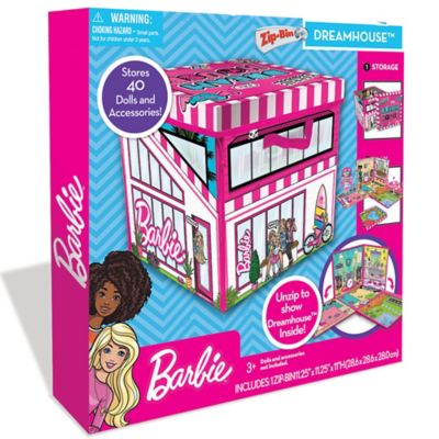 Tara Toy ZipBin Barbie Dreamhouse Toy Box, Kids Age 3+