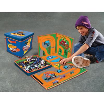 Image showing  ZipBin Hot Wheels - 300 Car Storage Cube, Kids Age 3+