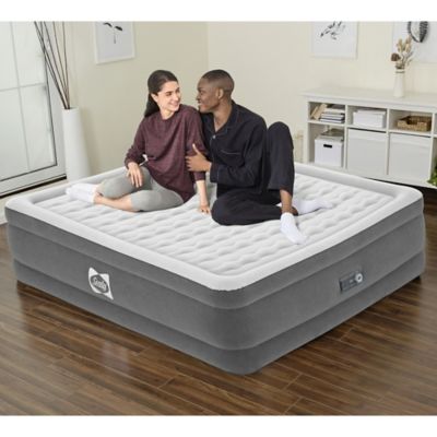 Image showing 6 th Sealy 22 in. King Tritech Air Mattress Built-in AC Pump, 80 in. x 76 in.