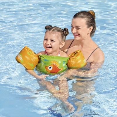 Image showing  Child Deluxe Life Vest - Orange Fish (For Childred 33-55 lbs.)