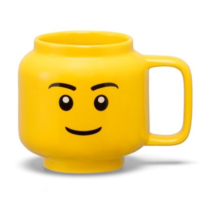 LEGO Ceramic Mug Large - Boy - 17.9 oz. (530 mL), Classic Yellow Minifigures Head