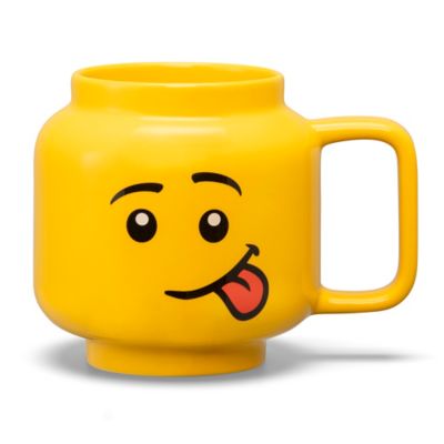 LEGO Ceramic Mug Large - Silly - 17.9 oz. (530 mL), Classic Yellow Minifigures Head