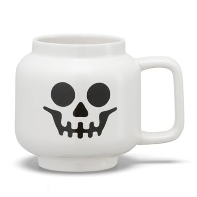 LEGO Ceramic Mug Large - Skeleton - 17.9 oz. (530mL), White & Black Minifigures Head