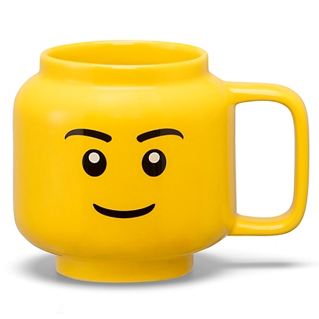 LEGO Ceramic Mug Small - Boy - 8.6 oz. (255 mL), Classic Yellow Minifigures Head