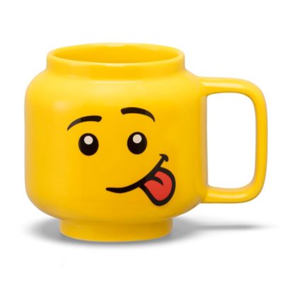 LEGO Ceramic Mug Small - Silly - 8.6 oz. (255 mL), Classic Yellow Minifigures Head