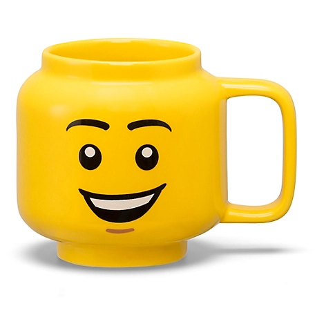 LEGO Ceramic Mug Small - Happy Boy - 8.6 oz. (255 mL), Classic Yellow Minifigures Head