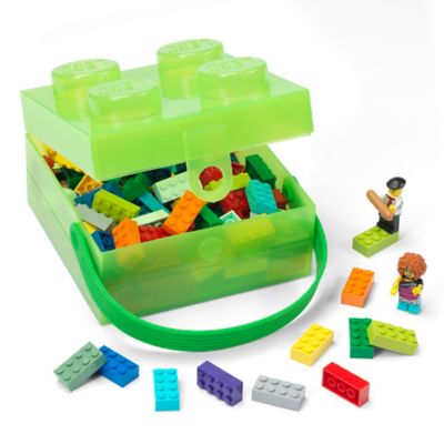Image showing  Box with Handle - Classic Square Brick Design