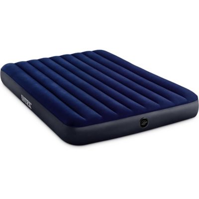 Intex: Dura-Beam Classic Downy Air Mattress - Queen - 10 in. Height, Fiber-Tech