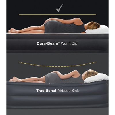 Image showing : Dura-Beam Classic Downy Air Mattress - Queen - 10 in. Height, Fiber-Tech