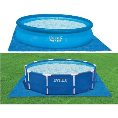Image showing  Pool Ground Cloth - 15.5 Feet - Square Blue Cloth