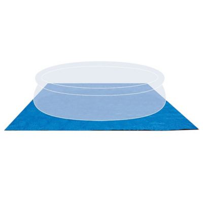 Image showing  Pool Ground Cloth - 15.5 Feet - Square Blue Cloth