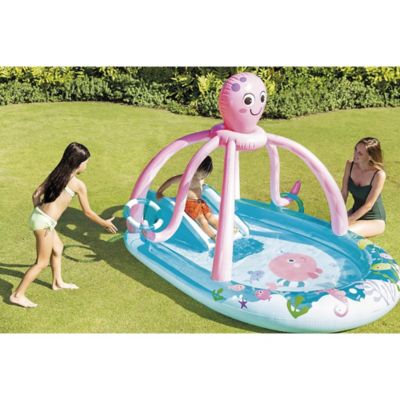 Image showing  Friendly Octopus Inflatable Play Center: Water Slide