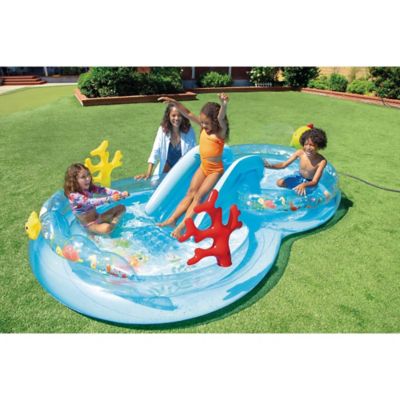 Image showing  Under The Sea Inflatable Play Center: Water Slide
