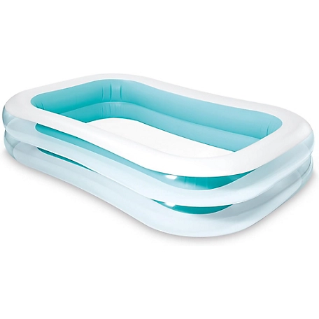 Intex Inflatable Swim Center Family Pool - Blue & White - 8.5 ft. x 5.75 ft.